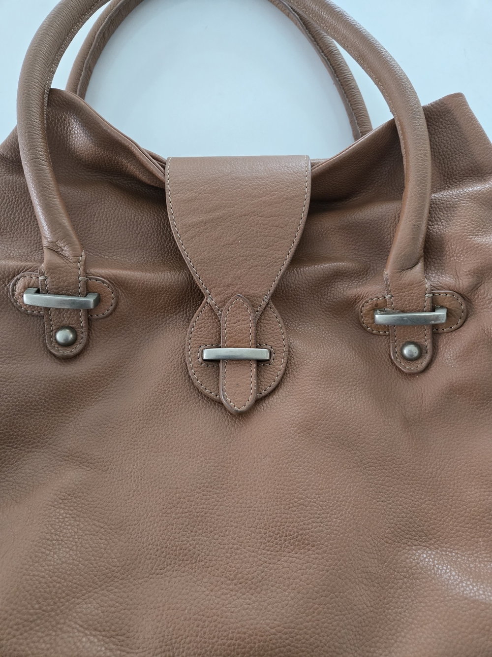 ZARA Woman Soft Brown Leather Tote Shoulder Bag - Ref 4163/304/105 - Picture 7 of 16